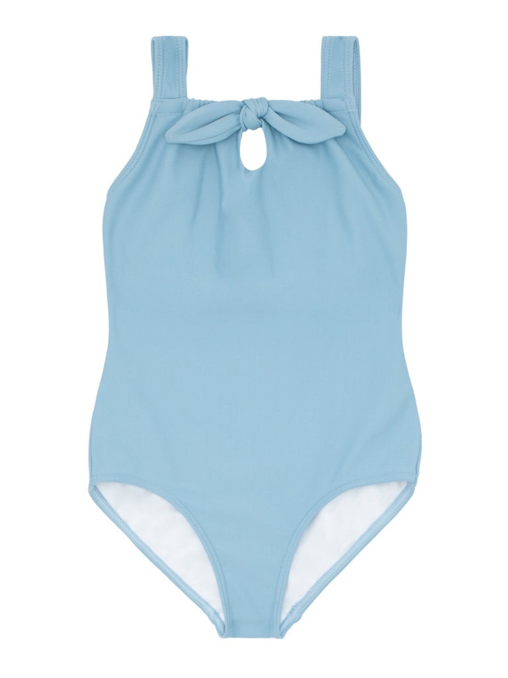 Minnow Freshwater Blue Gathered One Piece swim suit Girls 7-8 Play- read